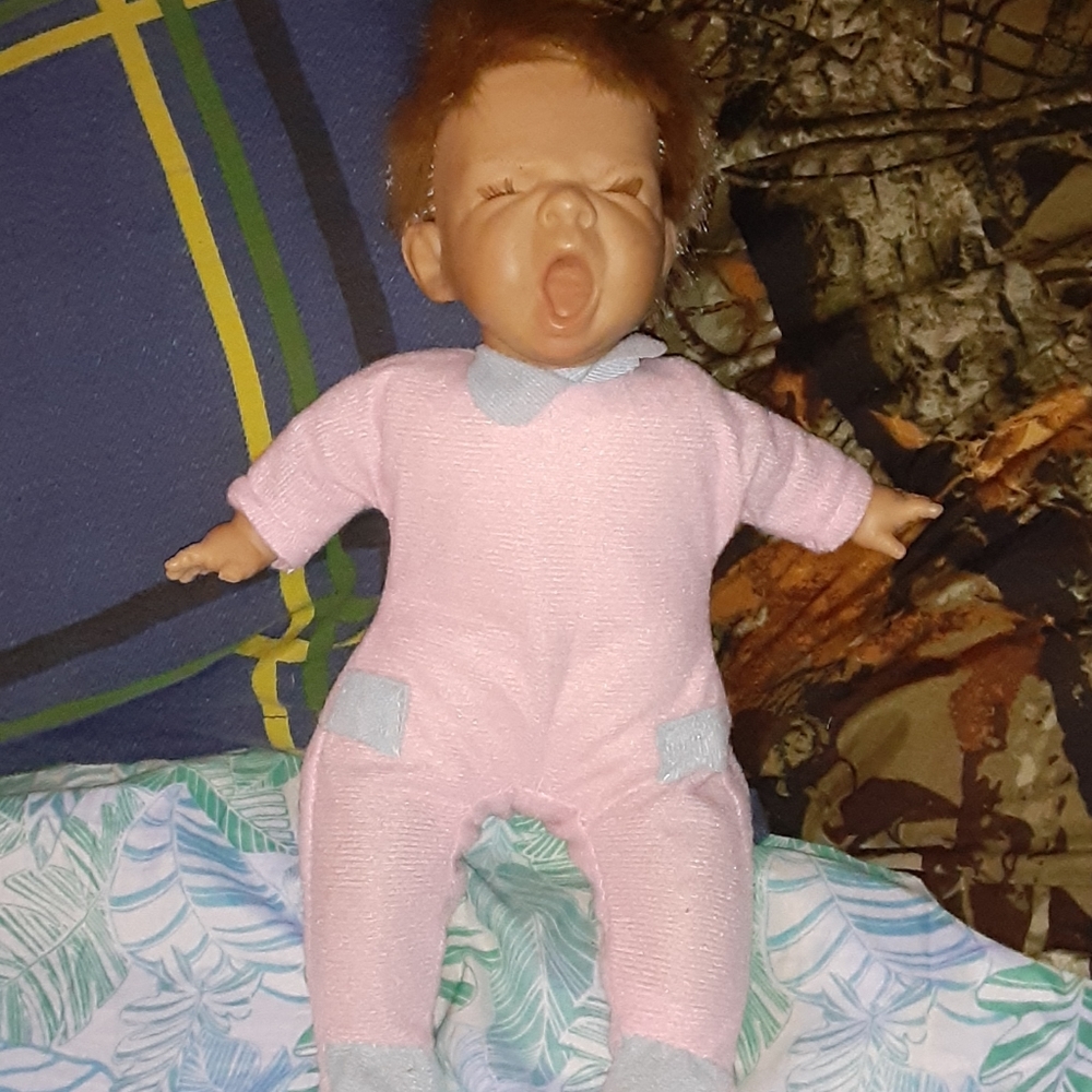 Vintage Berenguer 12" baby girl doll